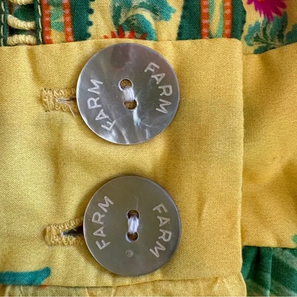 NWT Farm Rio Delicate Fruit Garden Yellow Minidress Small - Picture 10 of 12